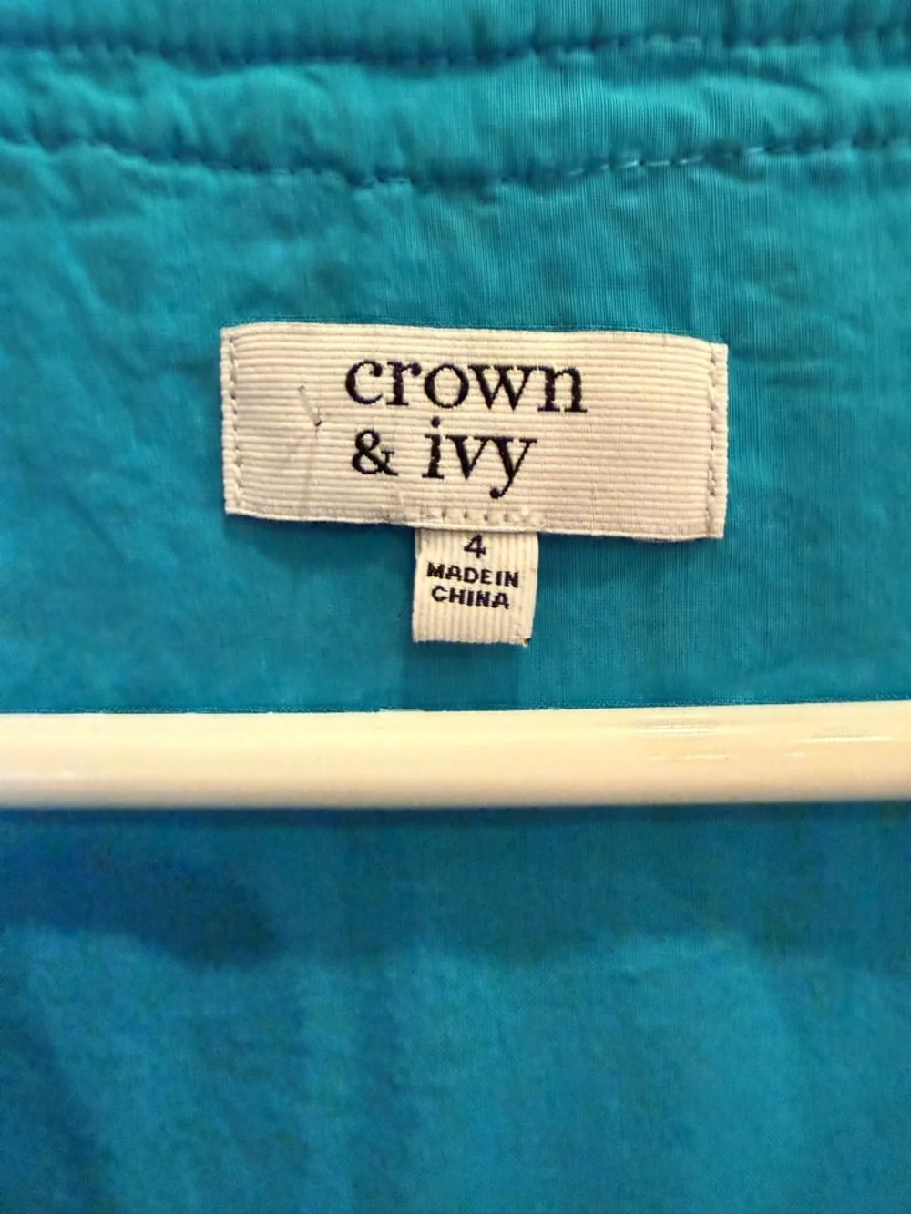 crown & ivy Women’s Royal Blue Eyelet Cottagecore Normcore Mini Dress sz 4